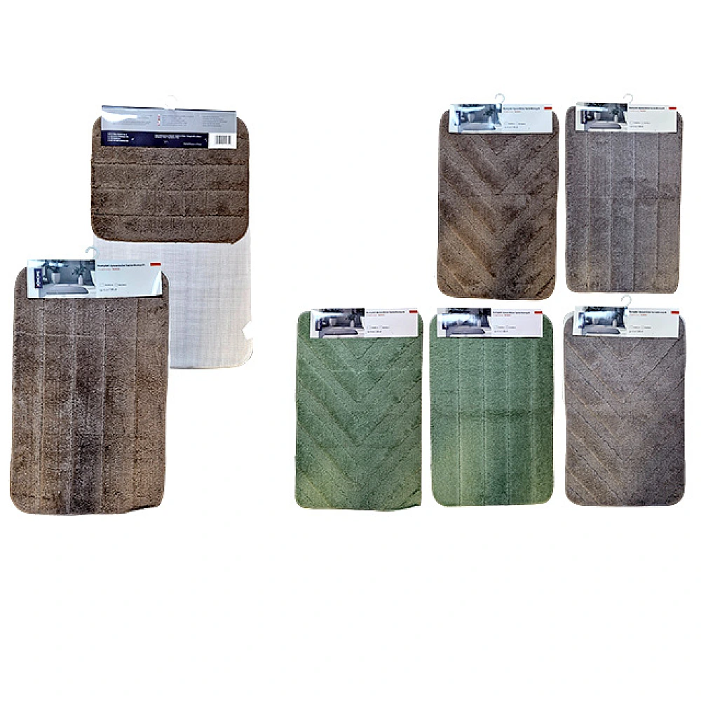 Covorase pentru baie / WC KDHome Nando 2buc (50X80cm, 40X50) cm