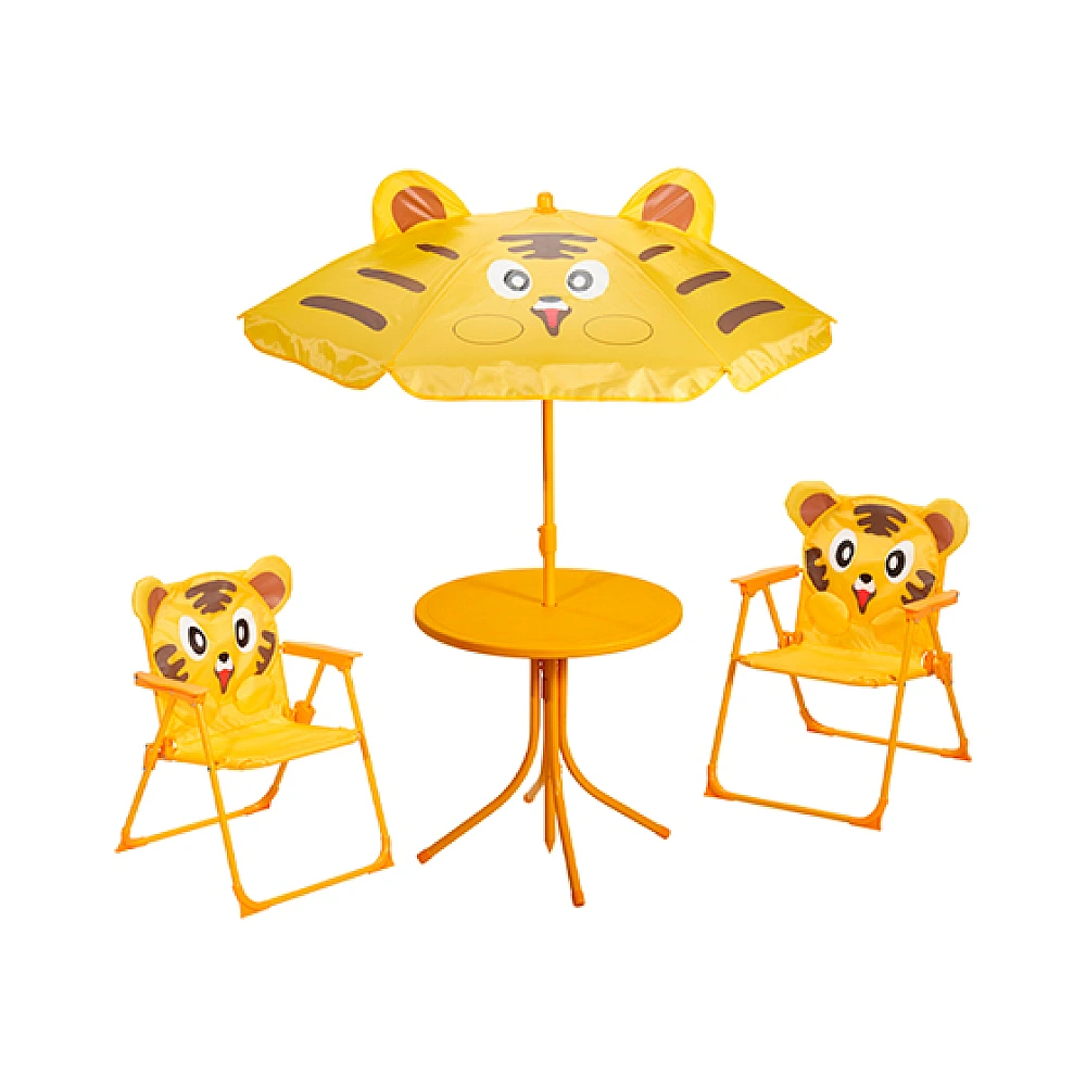 Masa pliabila pentru terasa cu 2 scaune Premium 146X101X60cm, metal, alb