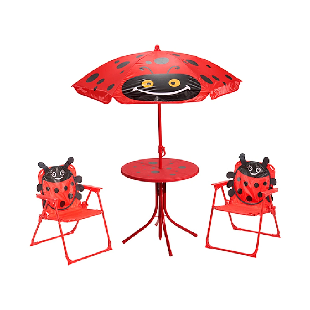 Set mobilier 4unitati: masa, 2 fotolii, banca / metal, sticla