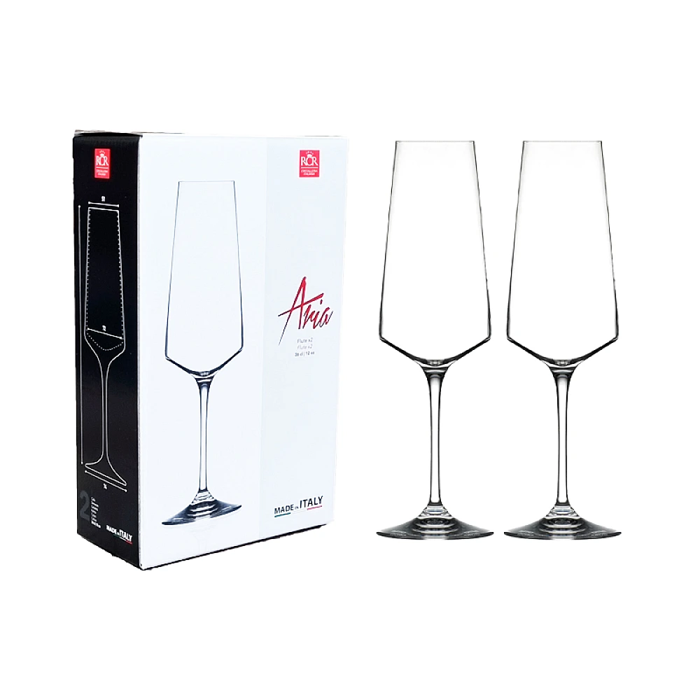 Set pahare pentru sampanie Aurea 2buc, 360ml