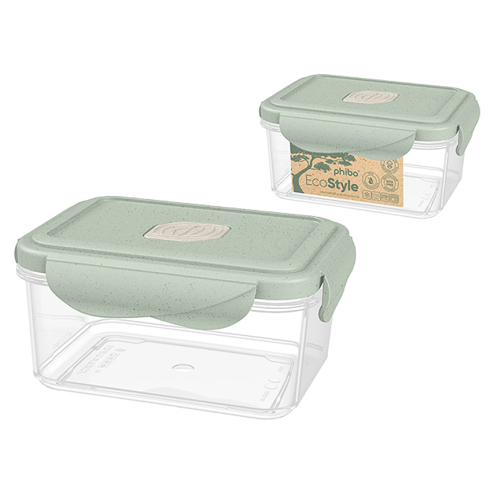 Caserola pentru frigider/MVP Phibo EcoStyle 0.5l, 14X11X7cm, cu supapa