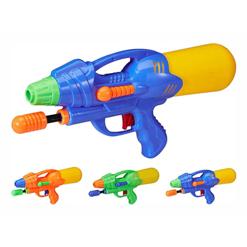 Pistol cu apa 23cm 3 culori, plastic