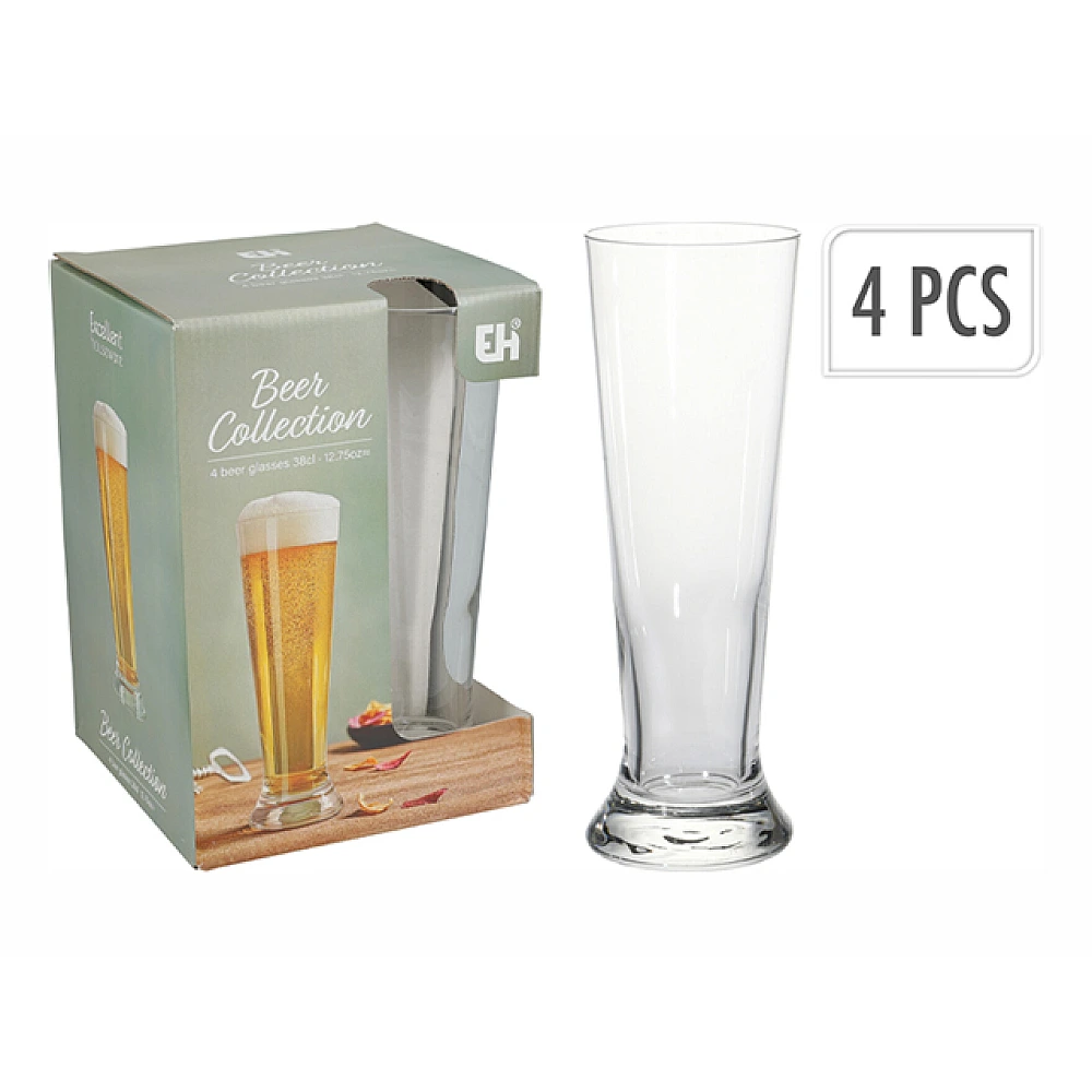 Set pocale pentru bere 4buc 380 ml, 20.5 cm EH Beer Collection Principe