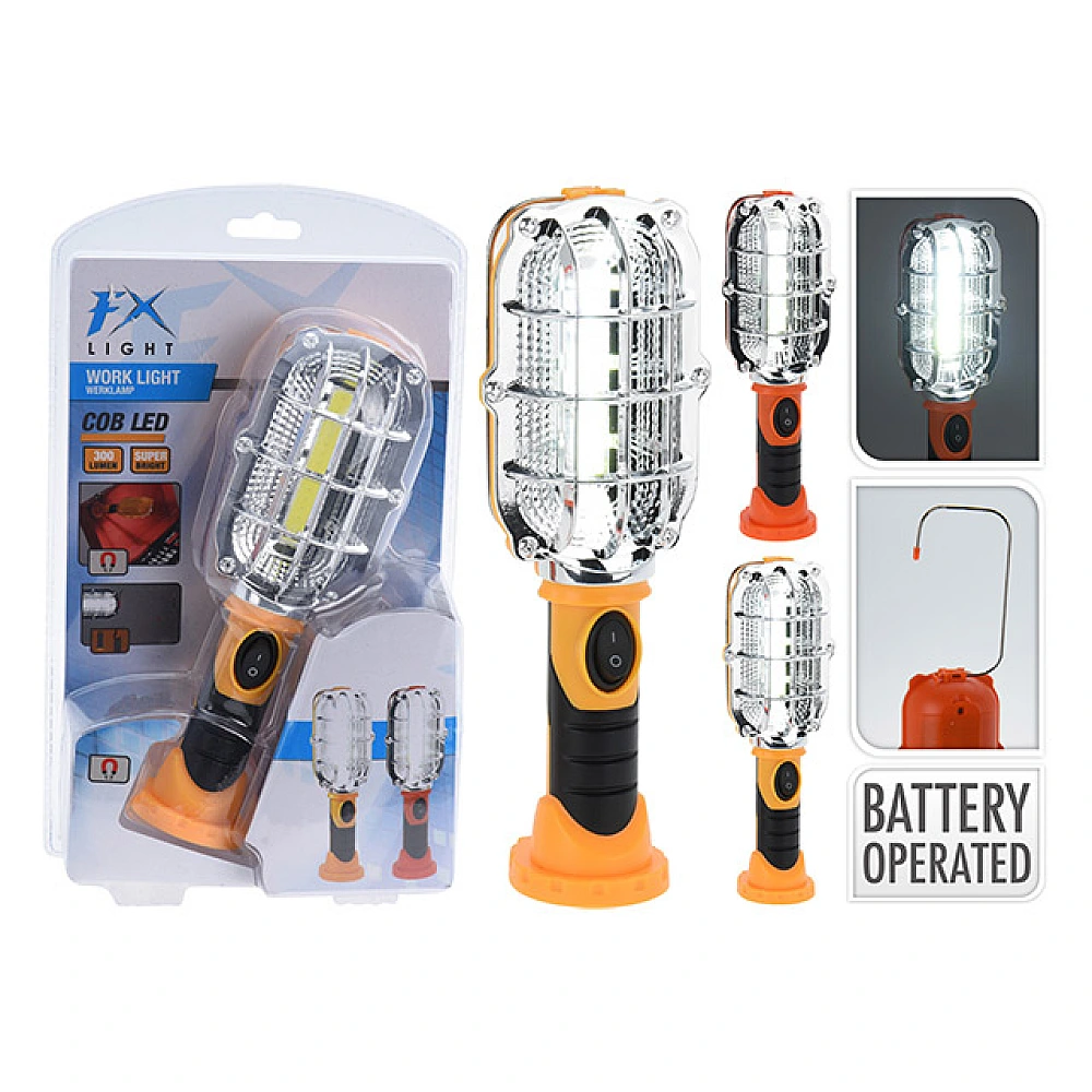 Lampa FX 300 lumeni, cu baza de magnet, functioneaza cu baterie