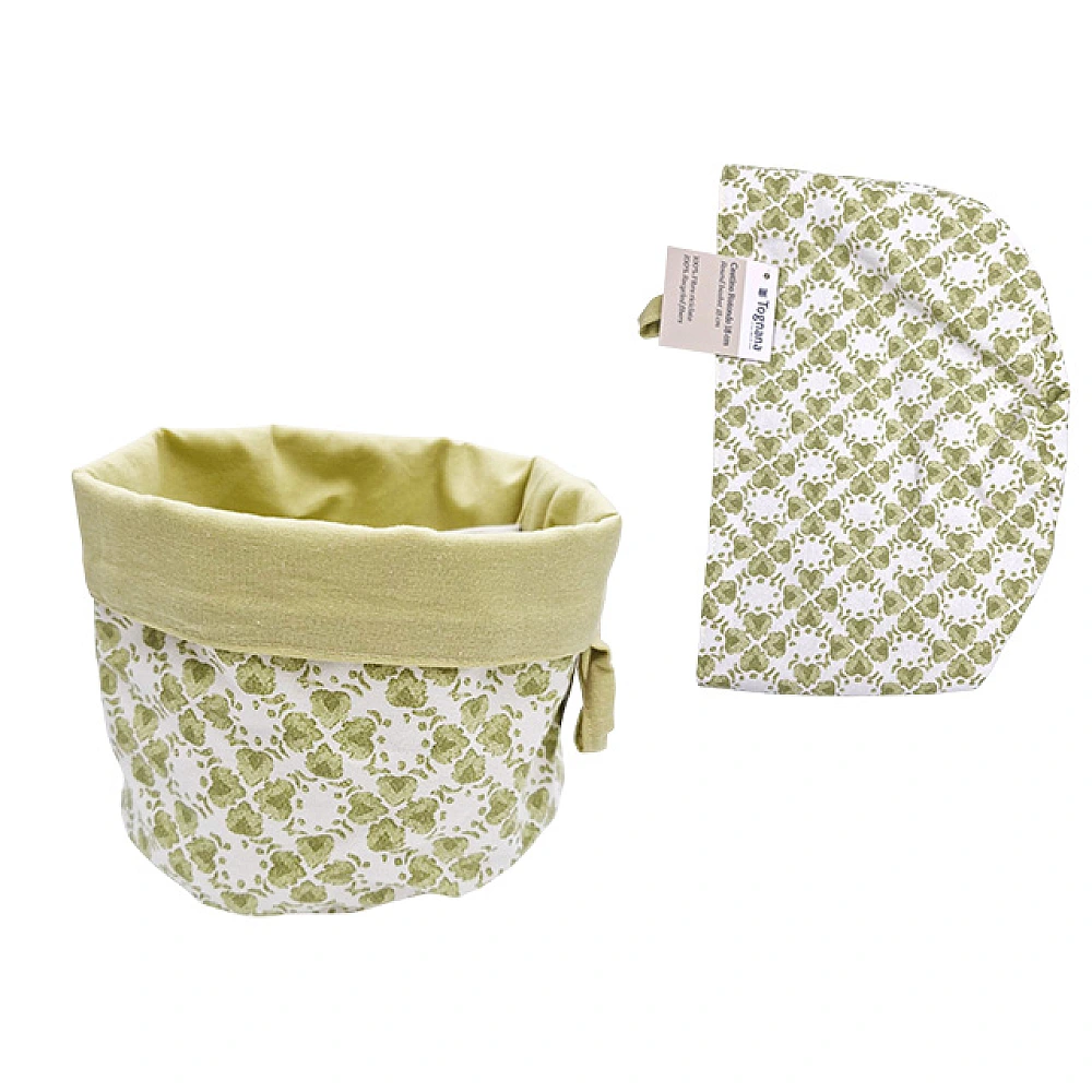 Cos textil pentru piine Tognana Florence D18X16.5 cm, 90% bumbac, 10% poliester