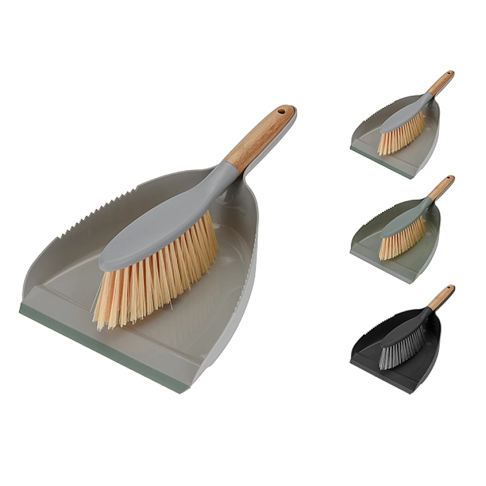 Set faras si perie Daily 33X22Х8cm cu maner bambus