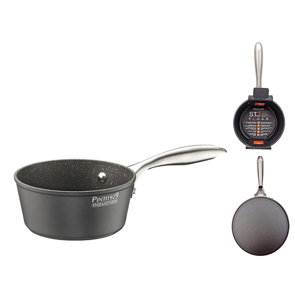 Caus Pinti ST-1 16cm, 1.2l cu maner, inox
