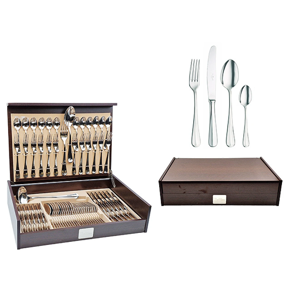Set de tacamuri Pinti Baguette 75buc, inox