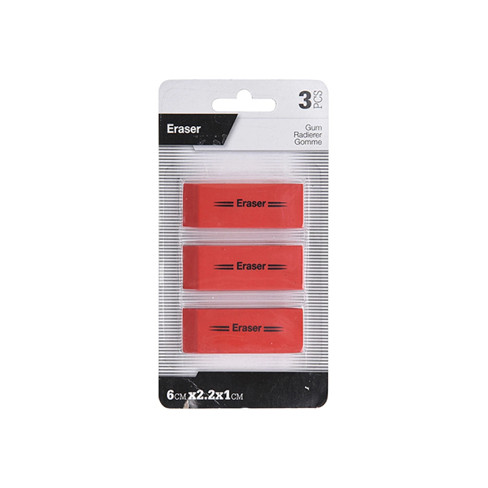 Set radiere 3buc 6X2cm, rosu