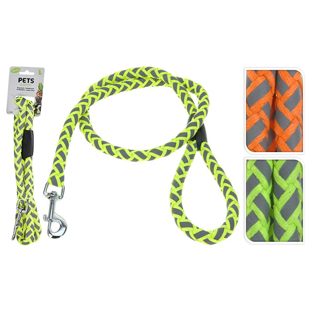 Lesa pentru caini Pets 120X1.5cm cu neon, 2culori
