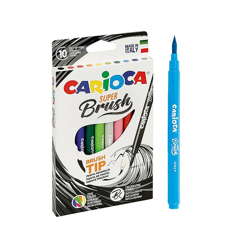 Set carioci 10buc Carioca Brush