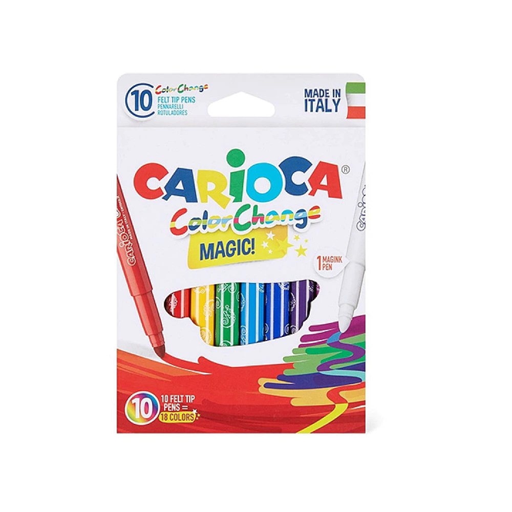 Set carioci 10buc Carioca Magic Color Change