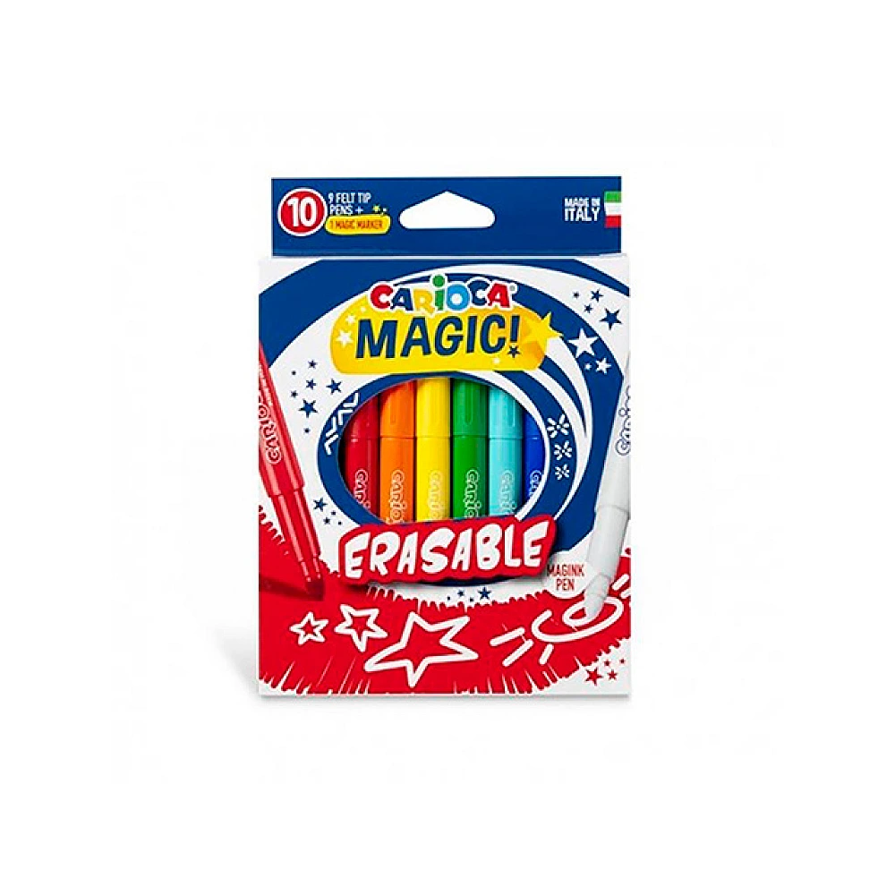 Set carioci 10buc Carioca Magic Color Change Erasable