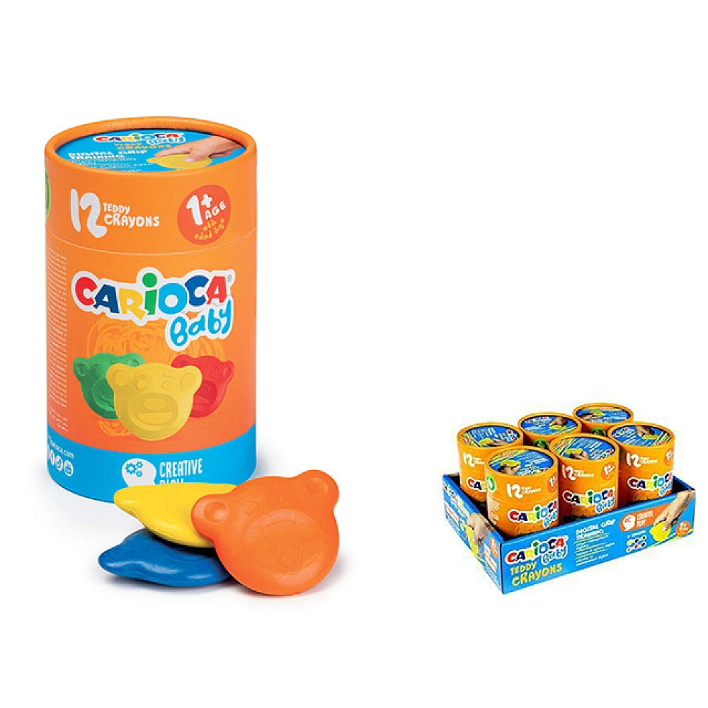 Set creta Carioca Baby Teddy 12buc pentru copii 1+