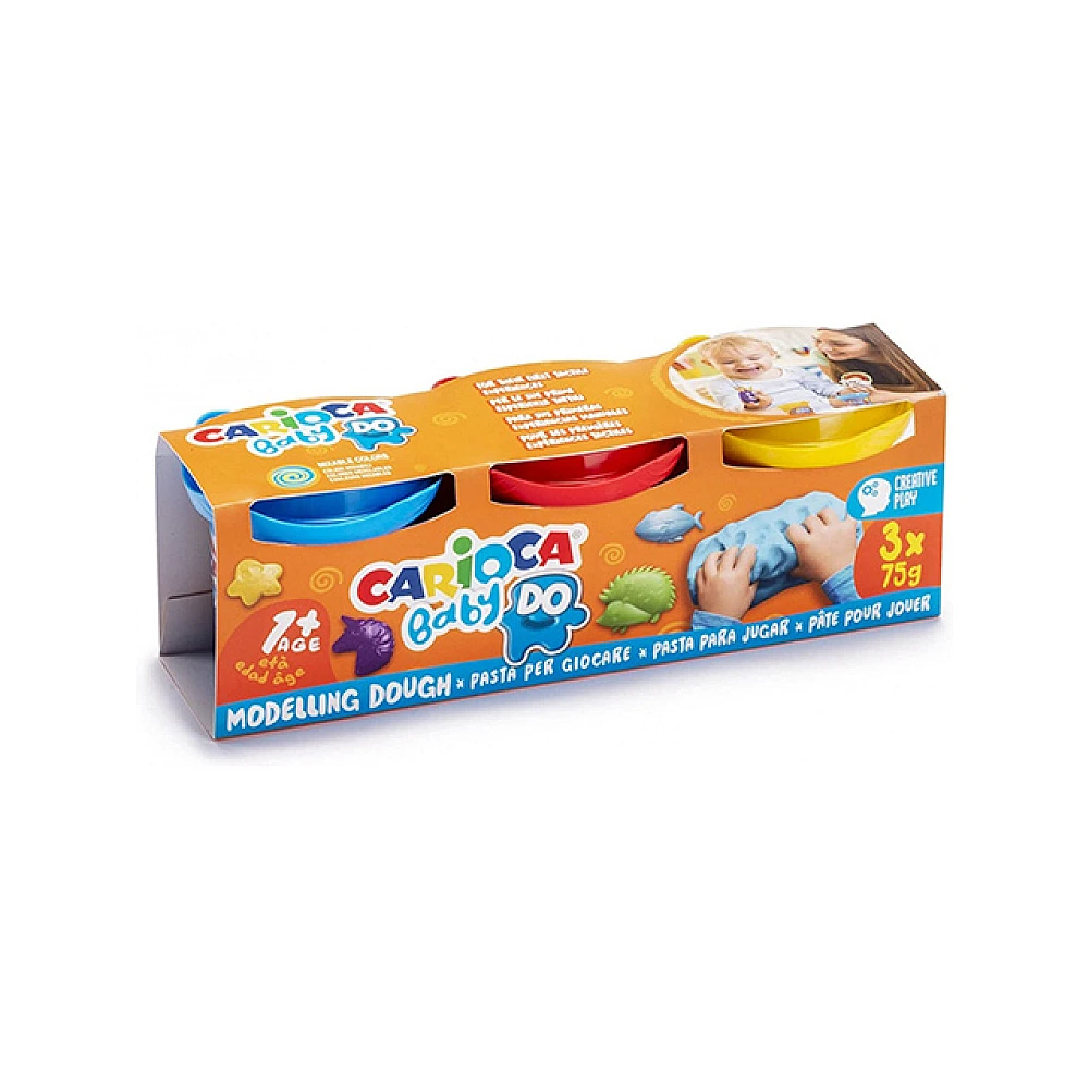 Set pentru modelare Carioca Baby Dough 3X75gr