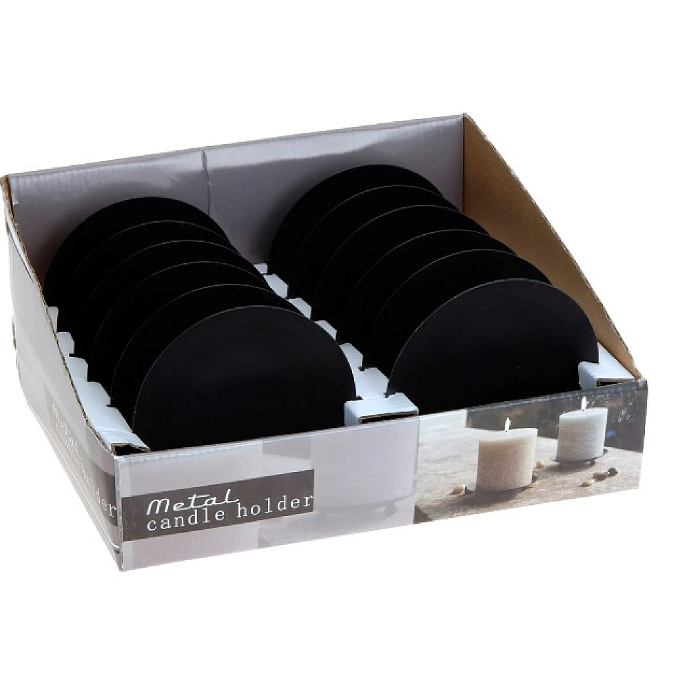 Suport-farfurie pentru luminari cu picioruse D8cm, metal