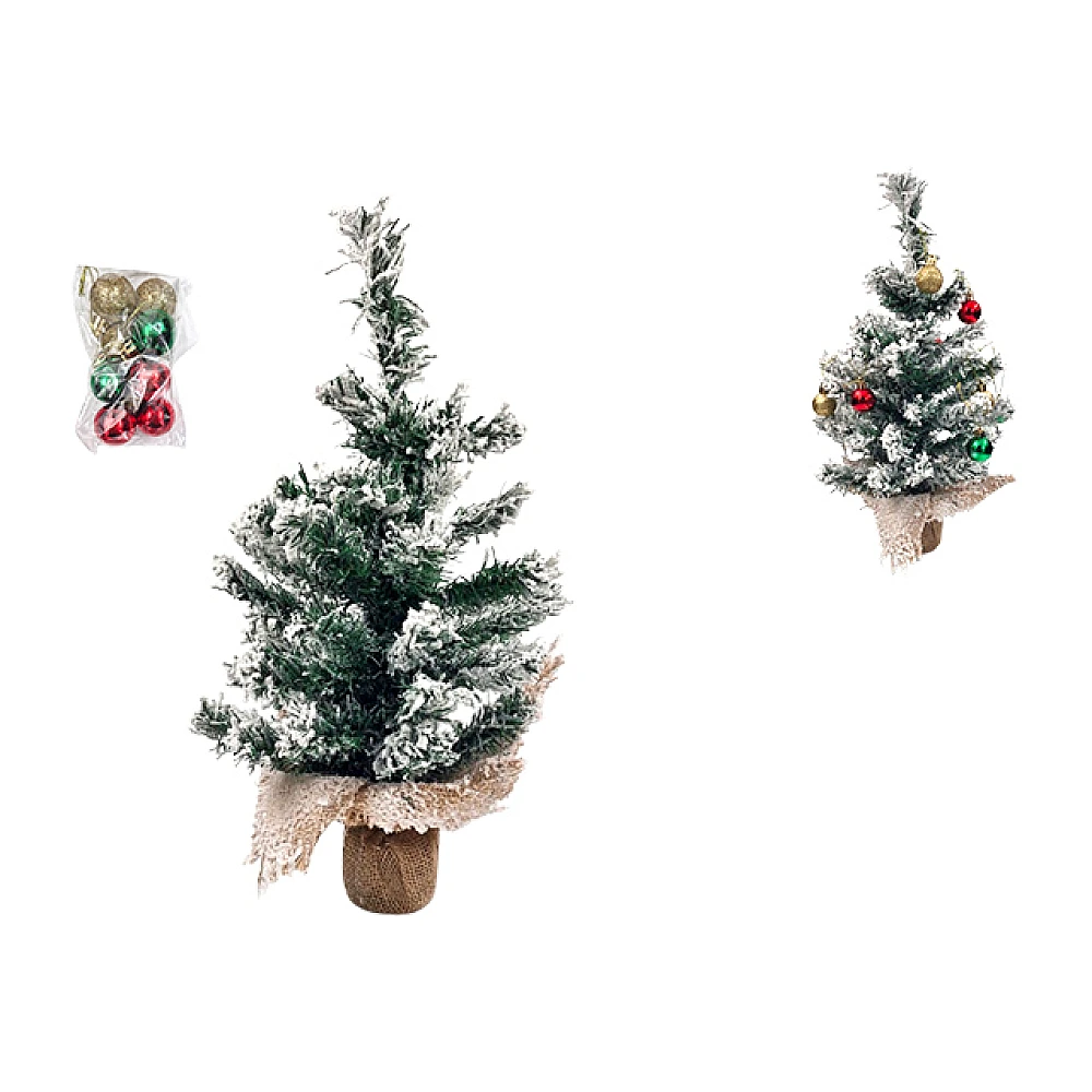 Bradut decorativ in ghiveci de iuta 45cm