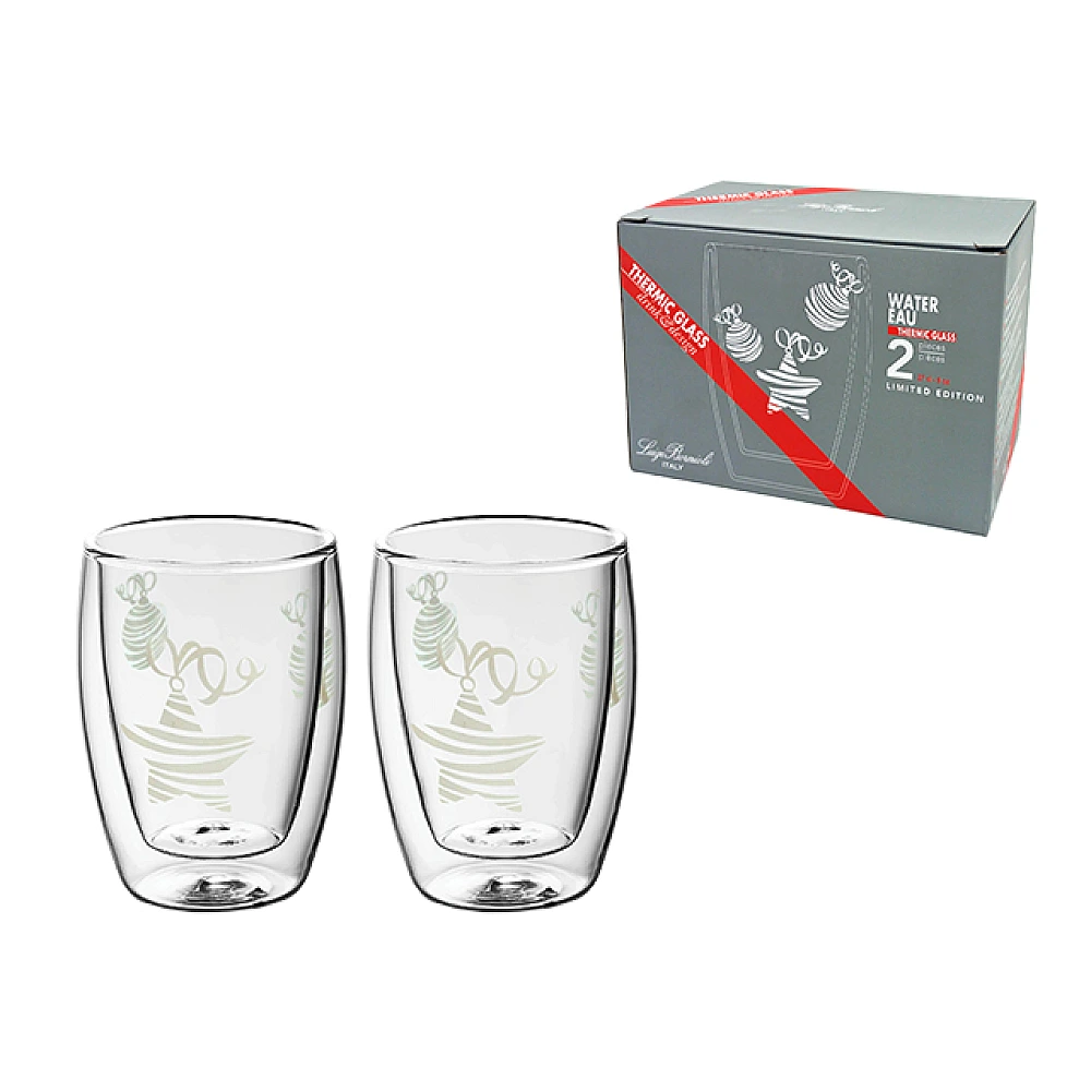Set 2 pahare cu pereti dubli Thermic Glass, 270ml