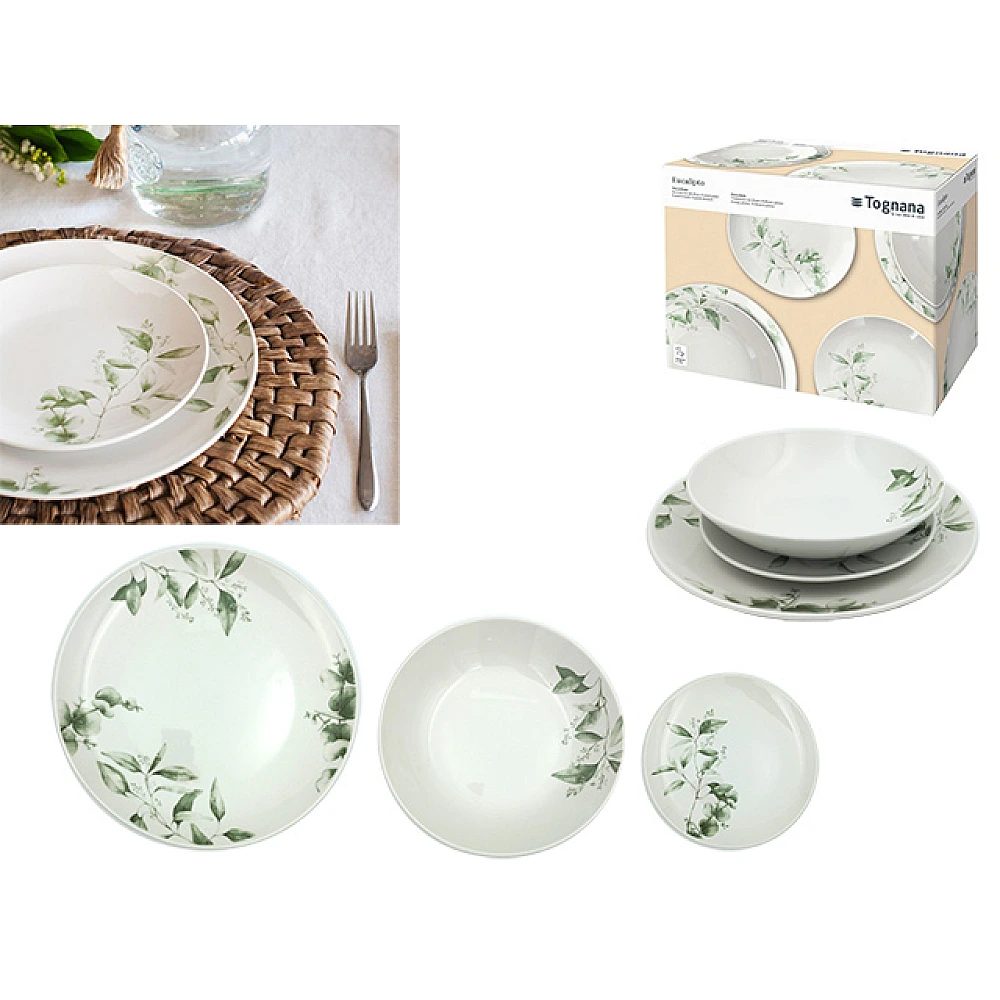 Set vesela Tognana Madison Eucalipto 18buc