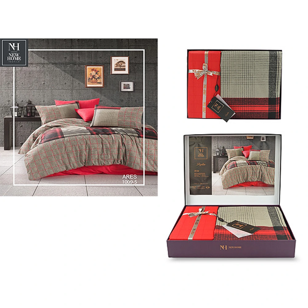 Lenjerie de pat 2pers NH Poplin Ares, bumbac