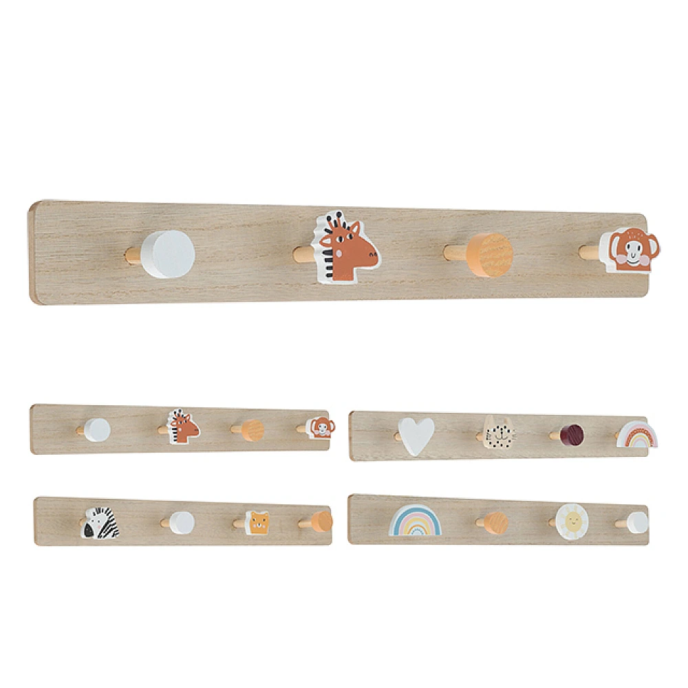 Cuier de perete cu 4 carlige 40X4.5X5cm 