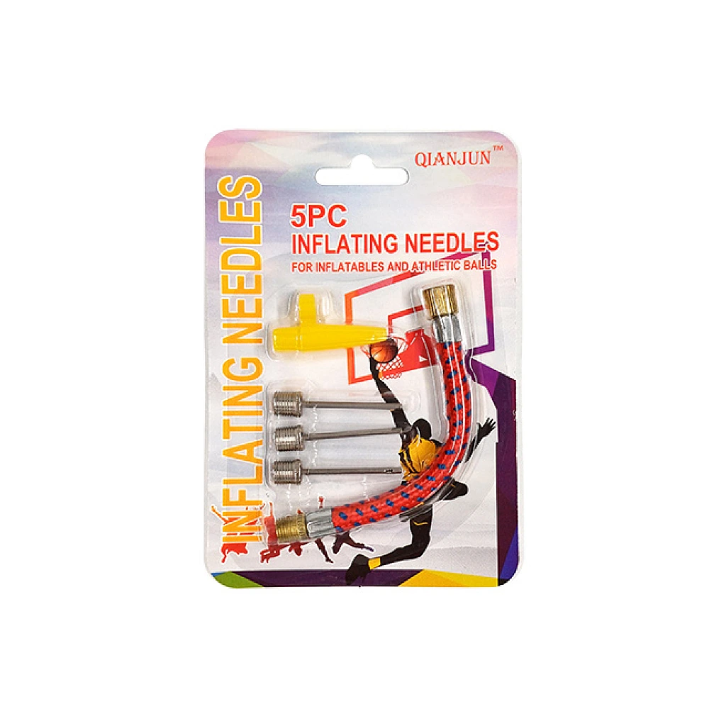 Set pentru umflare 5buc: 3 ace, 2 adaptore
