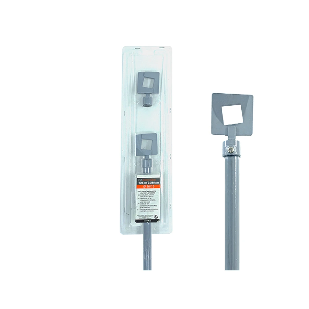 Tija glisanta pentru perdea 120-210cm D16/19mm Luance, серый