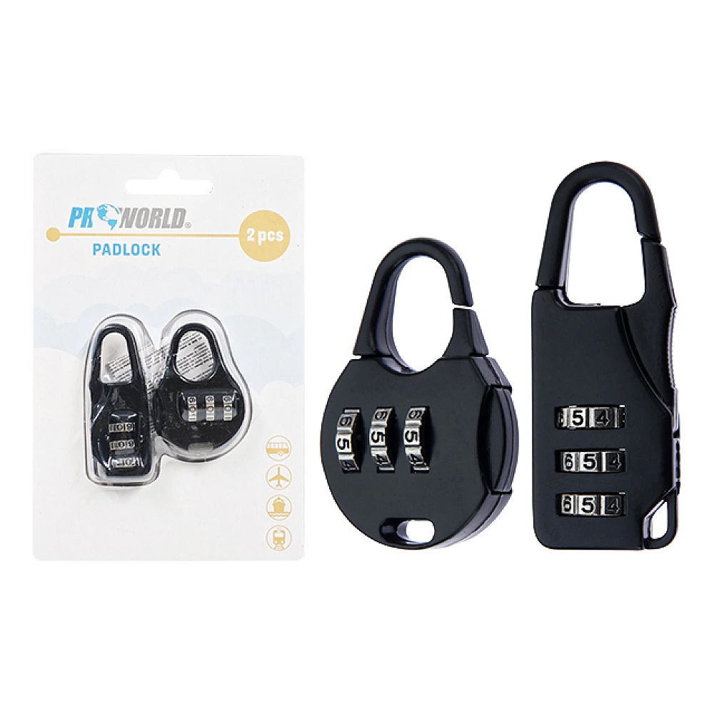 Set de lacate cu cod ProNorld 2buc 55X20mm si 43X35mm