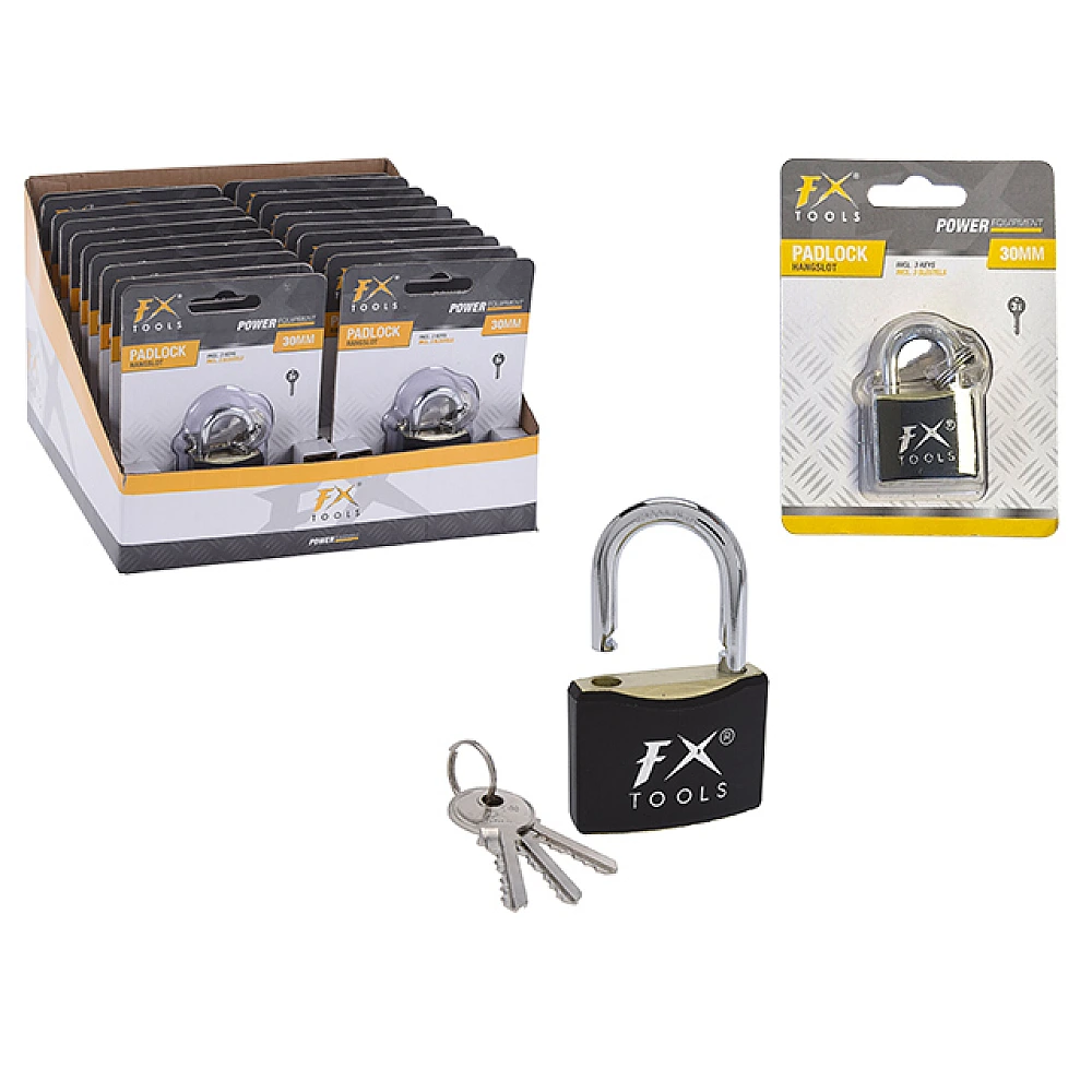 Lacat cu 3 chei 3 cm, metal 