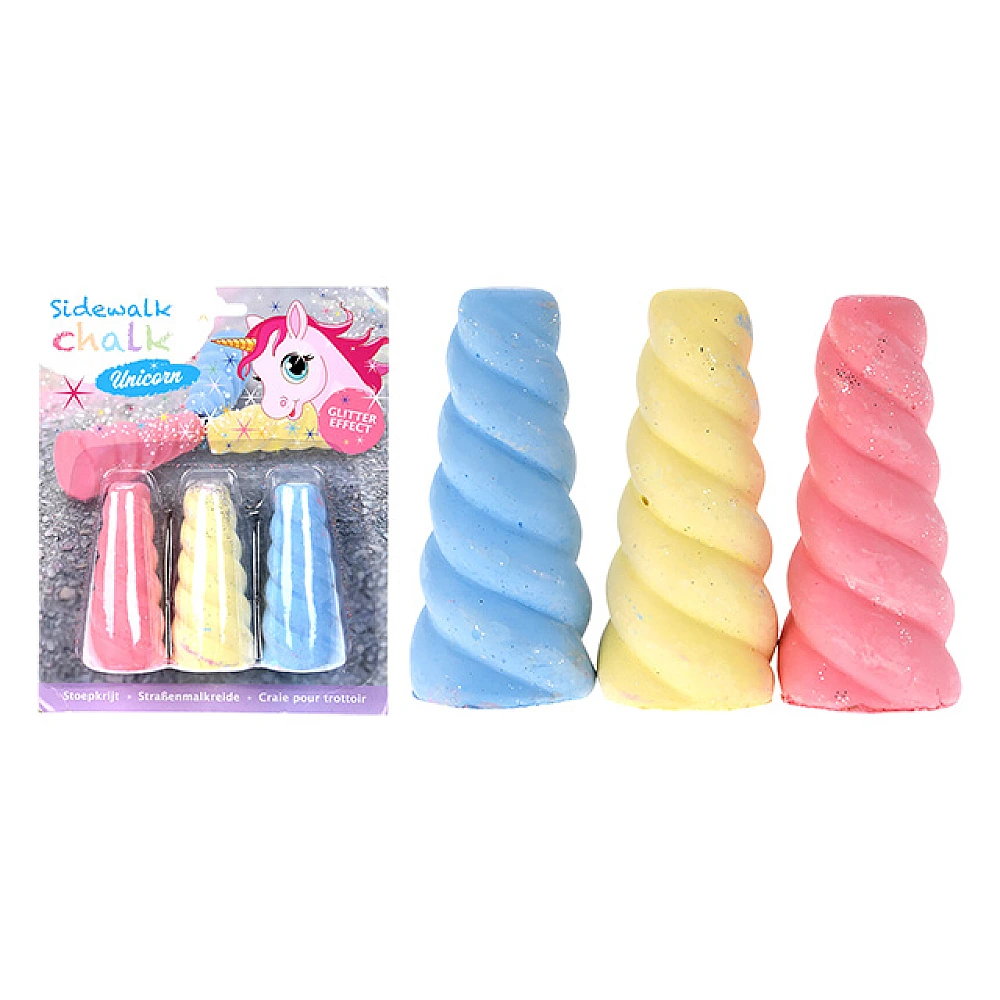 Set de creta Unicorn 3buc, 9cm