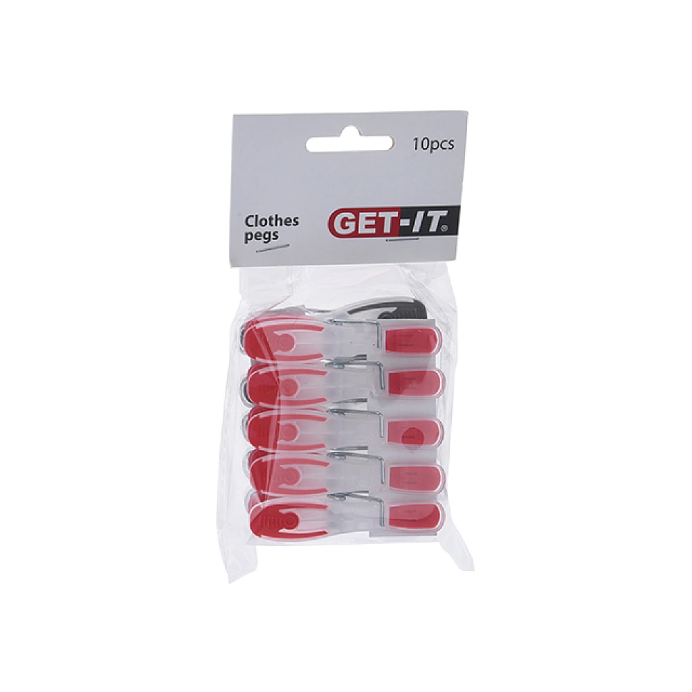 Set cleste pentru haine din plastic Get-it 10buc
