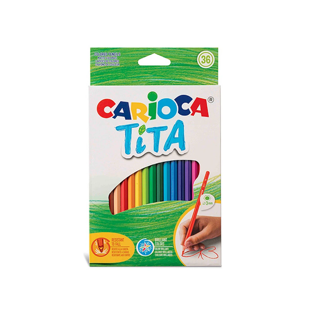 Set de creioane colorate Carioca Tita 36buc