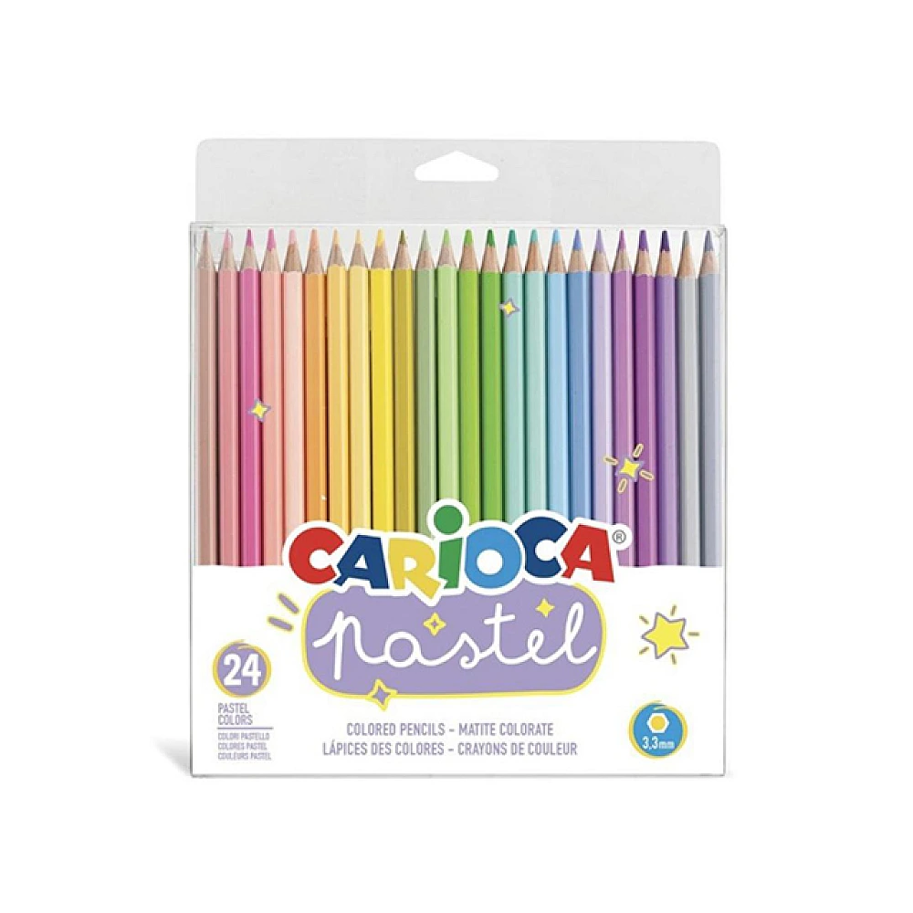 Set de creioane colorate Carioca Pastel 26 buc