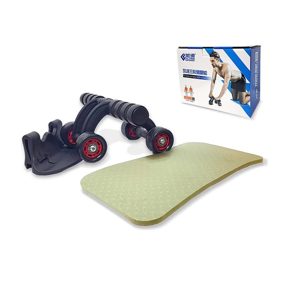 Rol fitness abdomen cu 4 roti