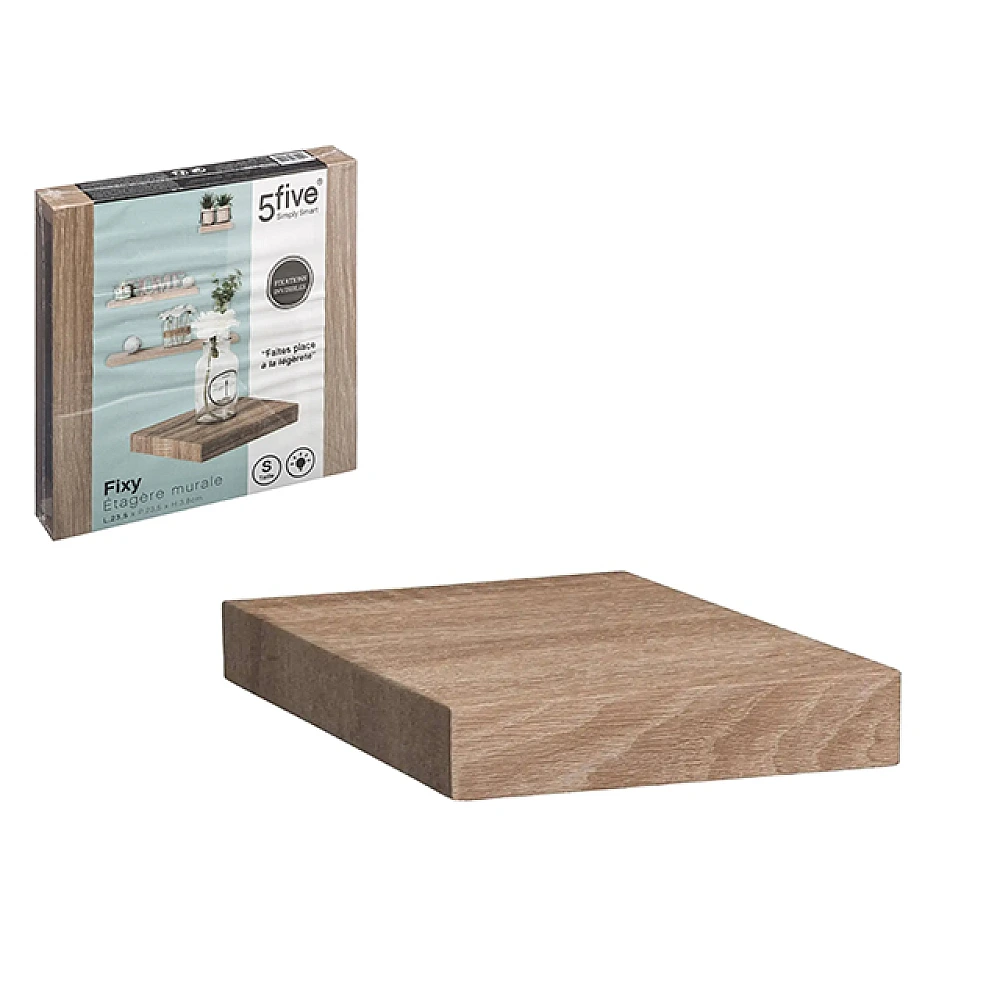 Raft 23.5X23.5X3.8cm Five Fixy, natural, MDF