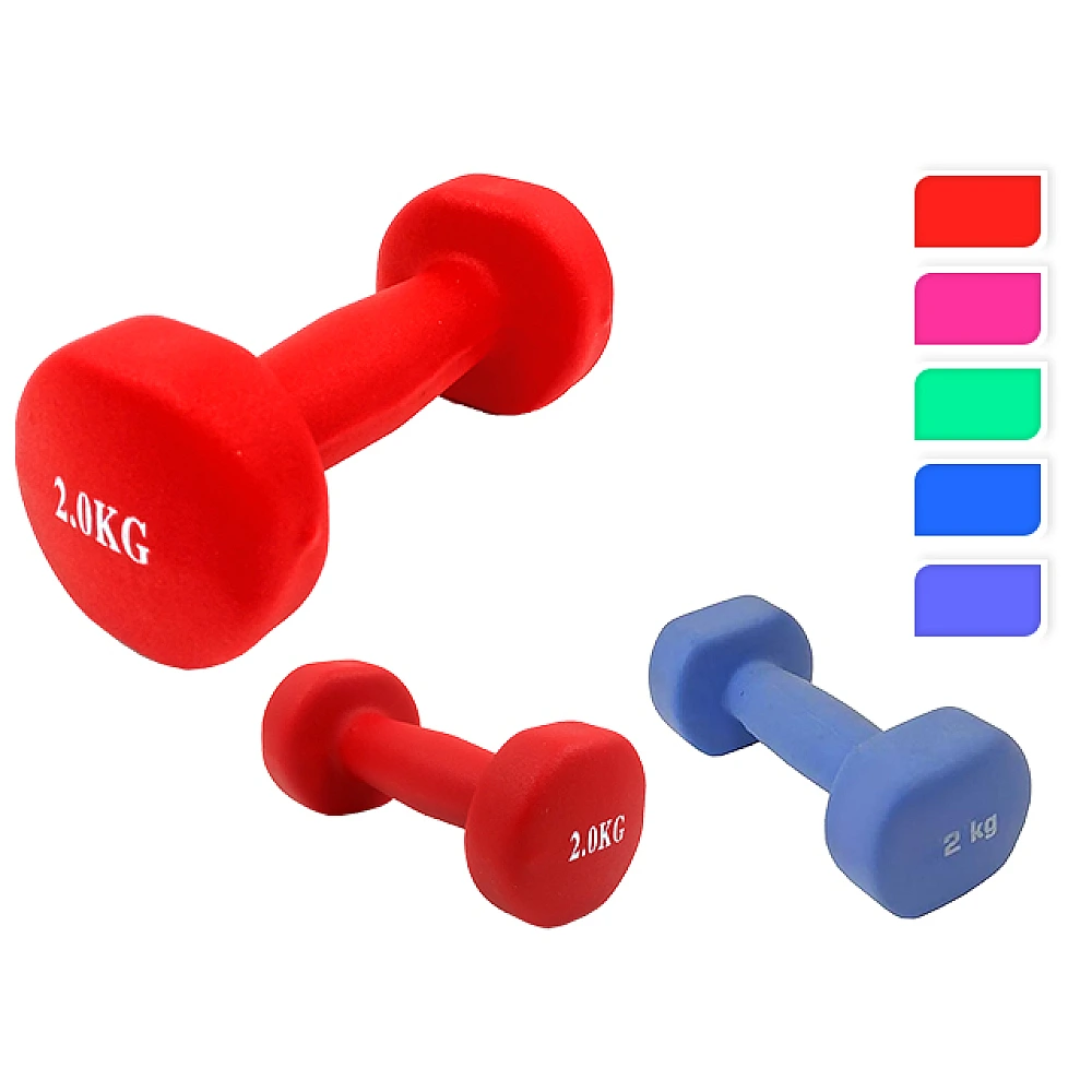 Gantera neopren 2kg, 1buc