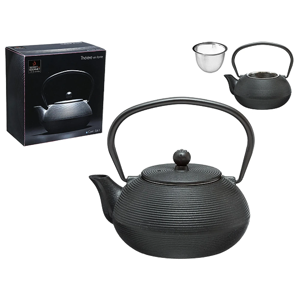 Ceainic din fonta 0.6l SG Marin, negru