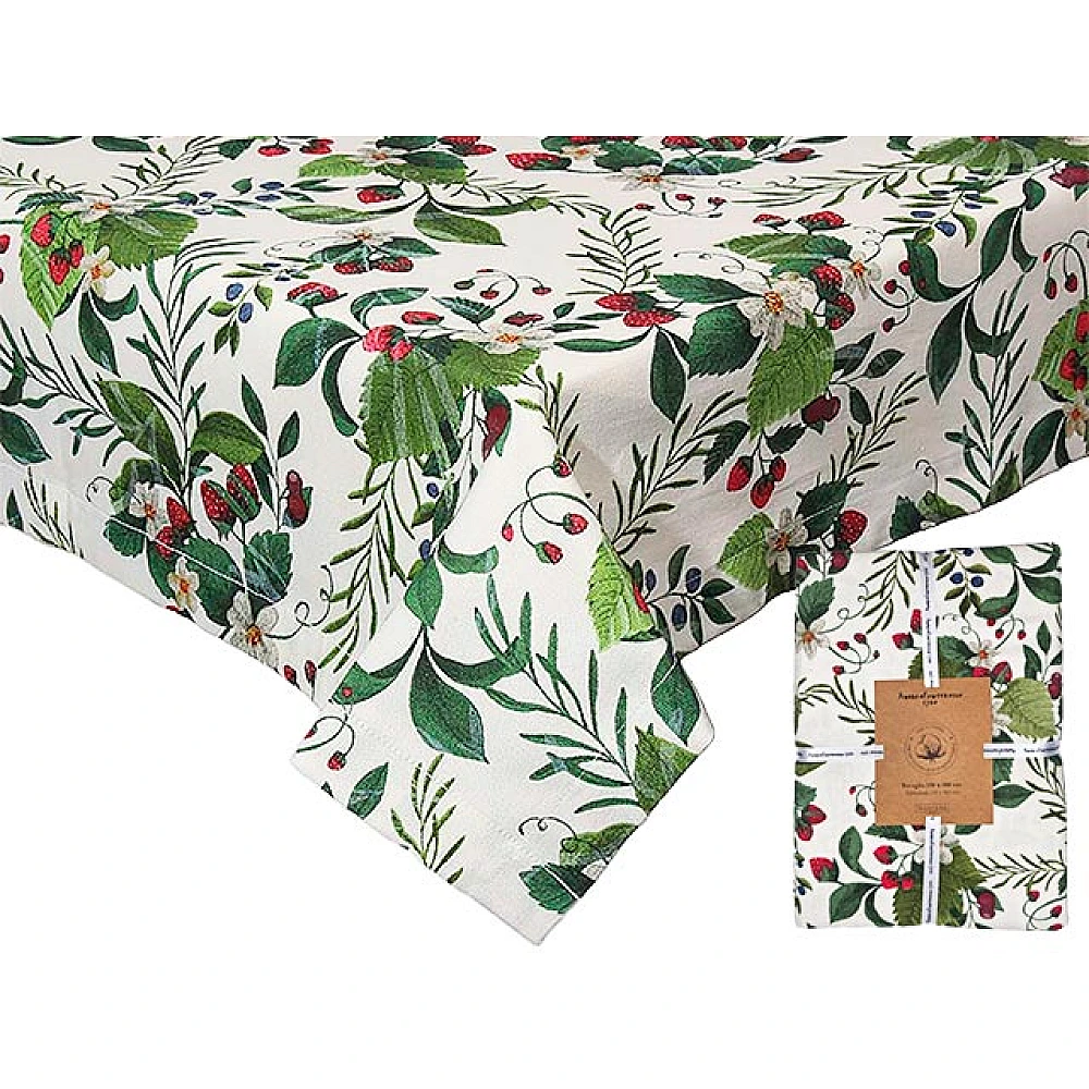 Fata de masa 150X300 cm Andrea Fontebasso Sweet Berry, 100% bumbac