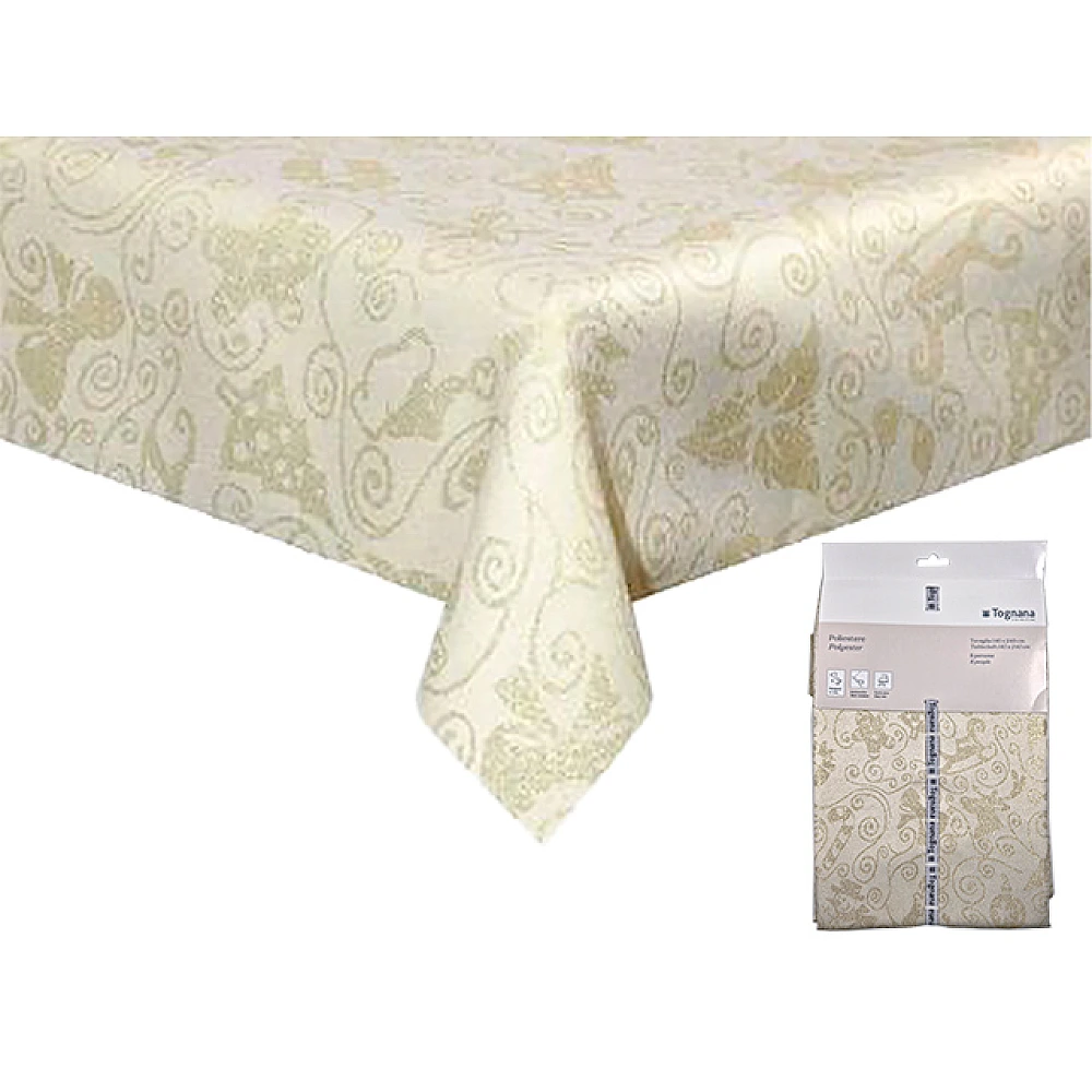 Fata de masa 140X240 cm Tognana Gold Gift, 100% poliester