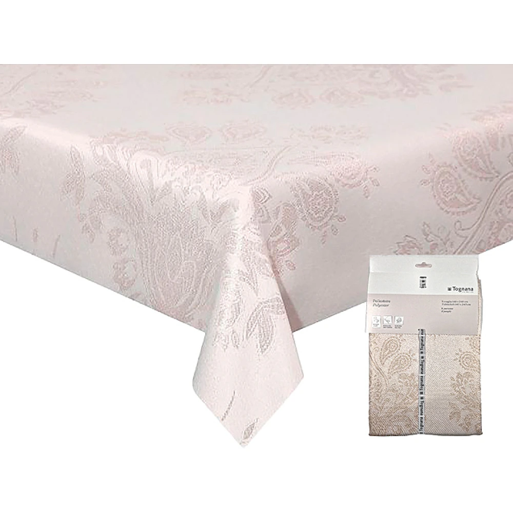 Fata de masa 140X240 cm Tognana Pink Gold, 100% poliester