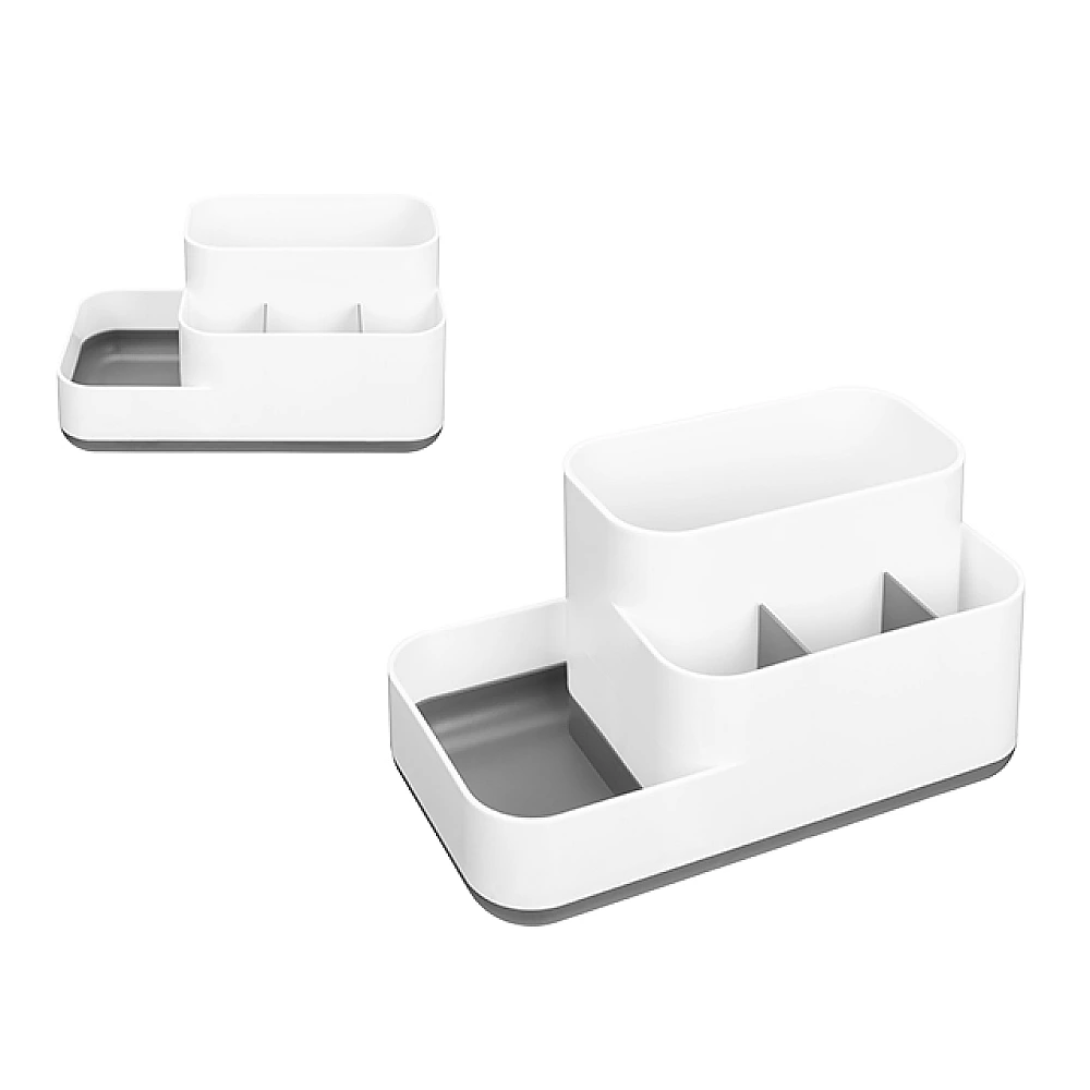 Organizator pentru depozitare Econova Scandi 23X11.8X11.3cm, gri-alb