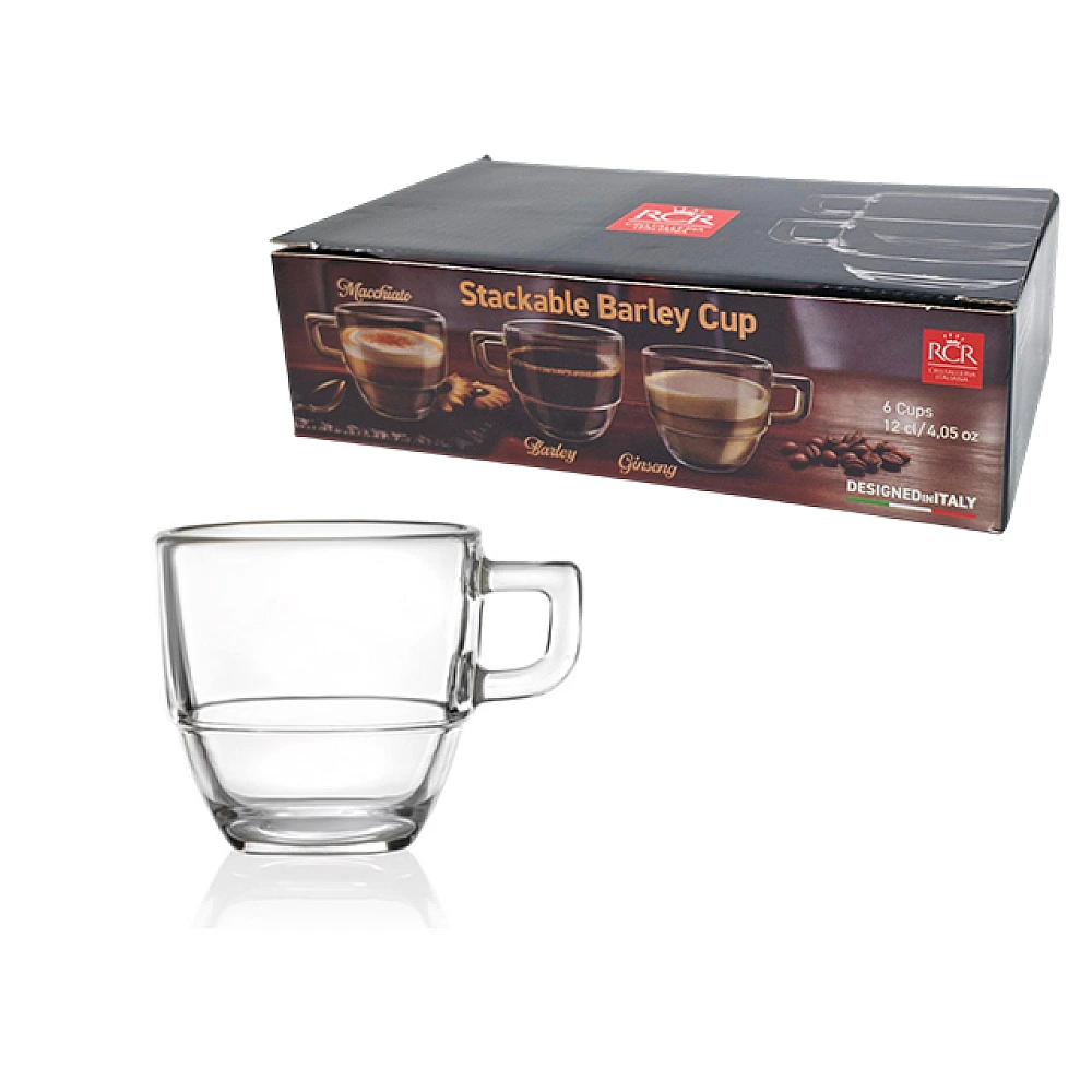 Set cani din cristal RCR 6 buc, 120 ml