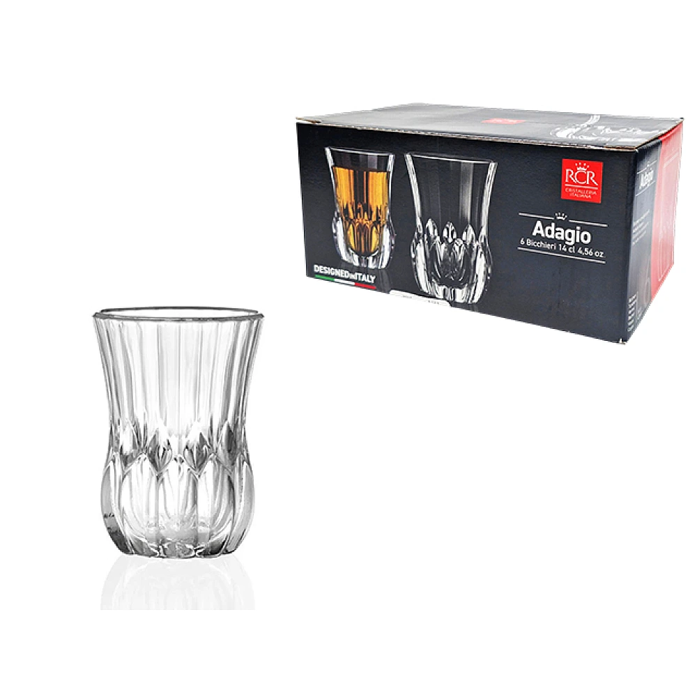 Set de 6 pahare turcesti pentru ceai 140 ml Adagio Cay