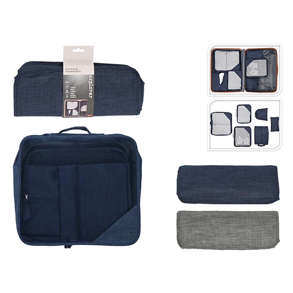 Set organizatoare pentru calatorie, 6 pungi diferite