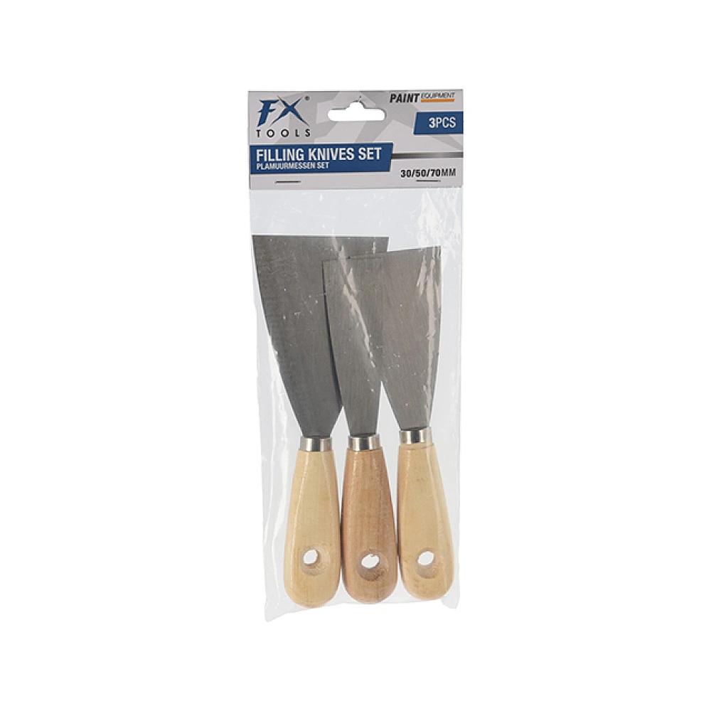 Set spatule FX 3 buc. cu mâner din lemn