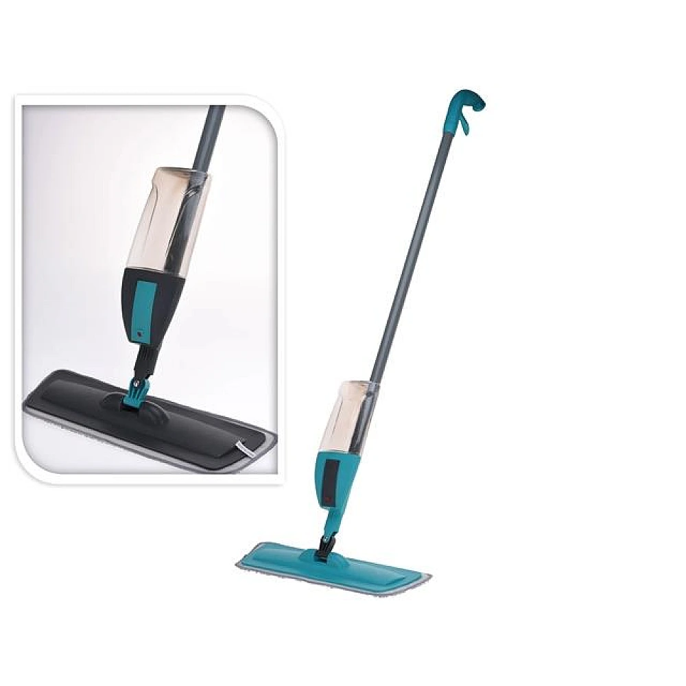 Mop plat Ultra Clean, duza microfibra, 140X35X10cm, si pulverizator 300ml