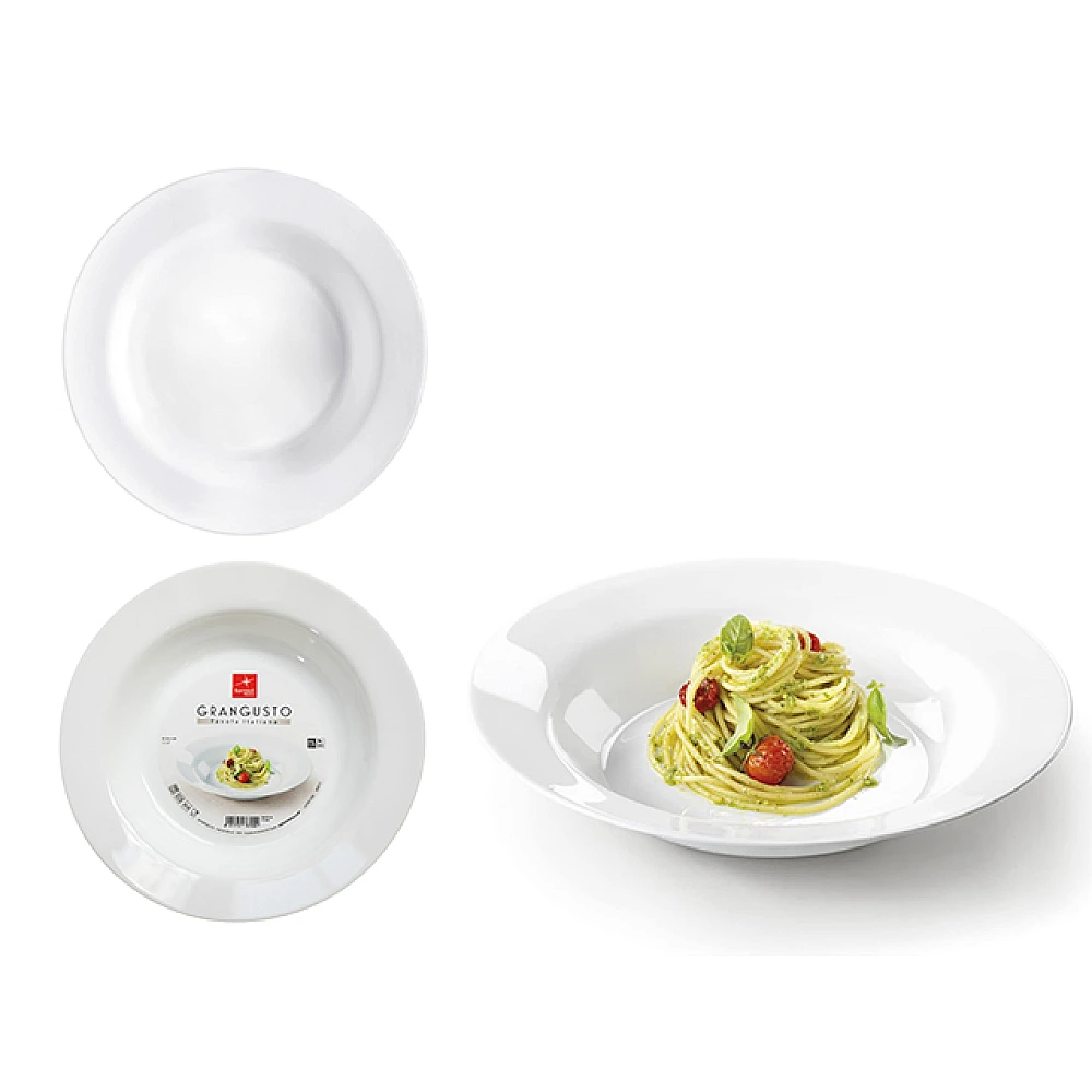 Farfurie pentru pasta 29.5cm Grangusto, sticla de opal