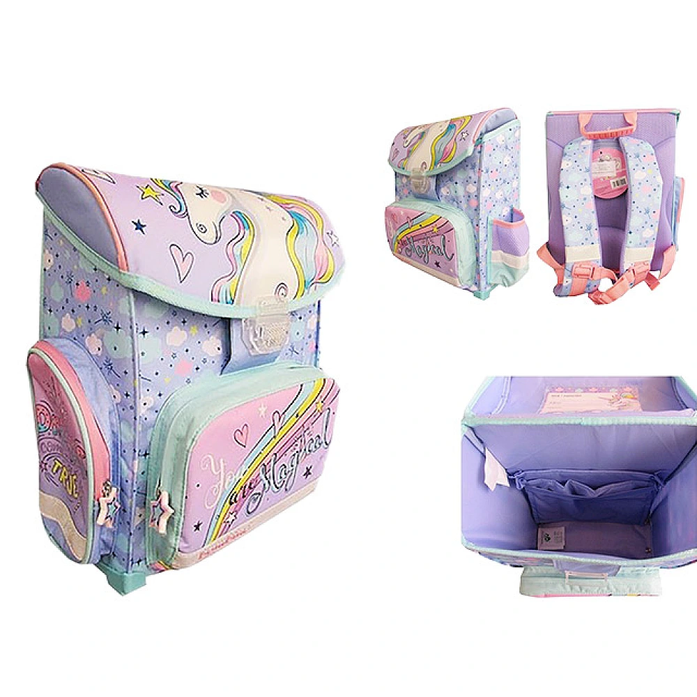 Ghiozdan PREMIUM Pastel unicorn 36X27X14cm
