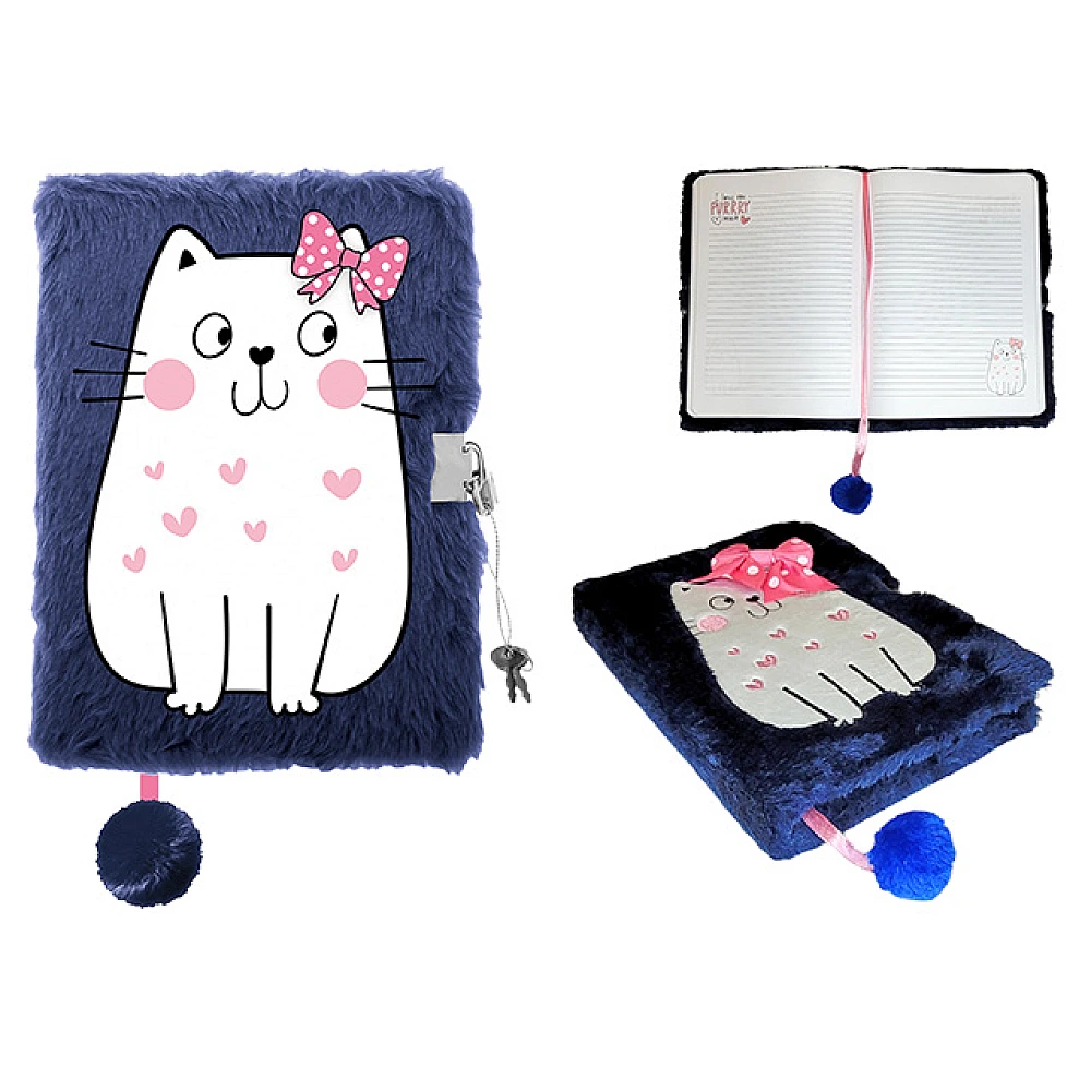 Agenda cu lacat A5 96foi My Little Kitty, coperta plus