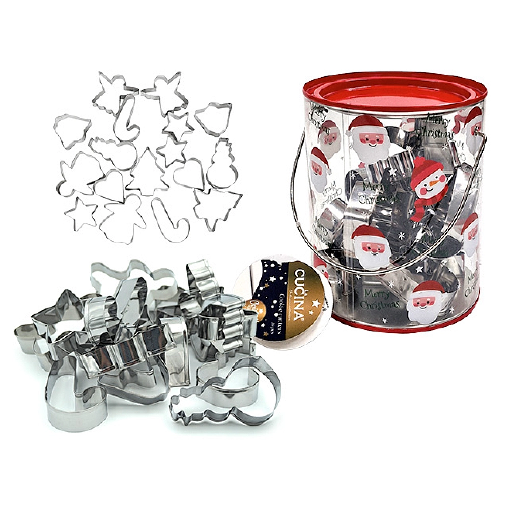 Forme pentru biscuiti Cucina 16buc, metal